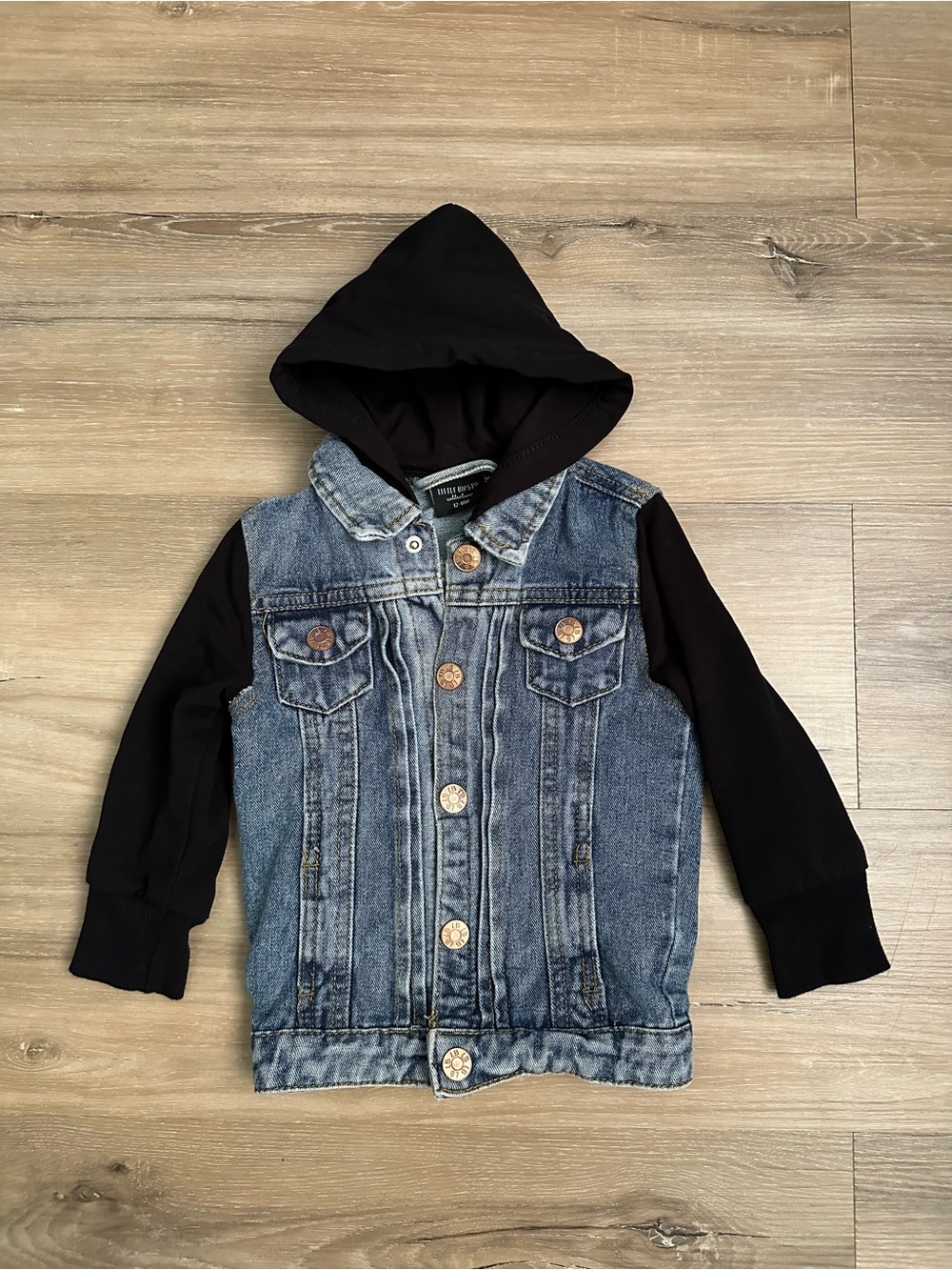 Little Bipsy Hooded Denim Jacket – 12–18M